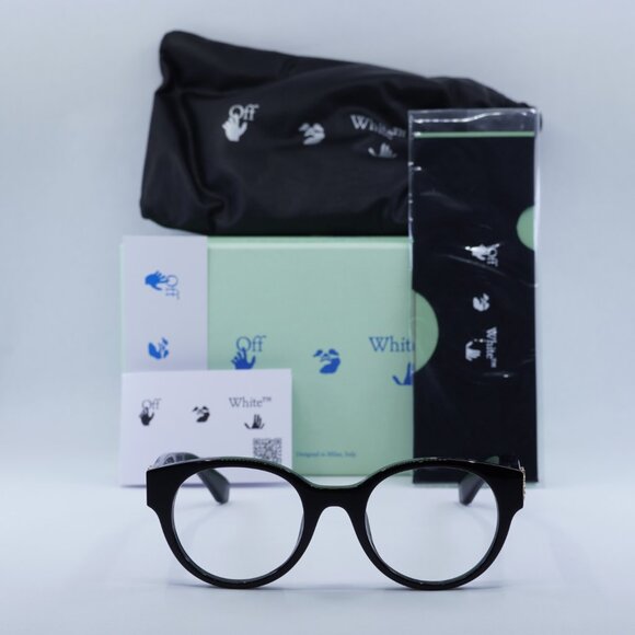 Final Price! Off-White OERJ007 STYLE 2 AF 1000 Black Eyeglasses 50mm - Picture 2 of 10